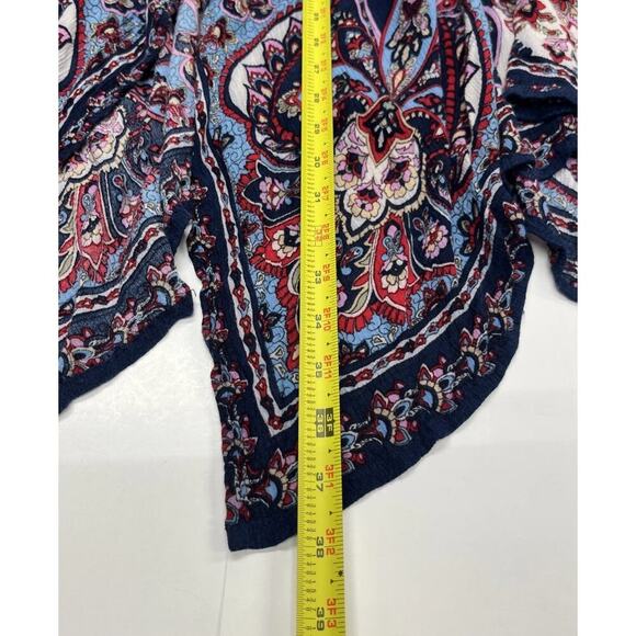 Bila Boho Fairy Midi Skirt Floral Print Retro Size M Stretchy Waistband Flowy - Picture 12 of 12